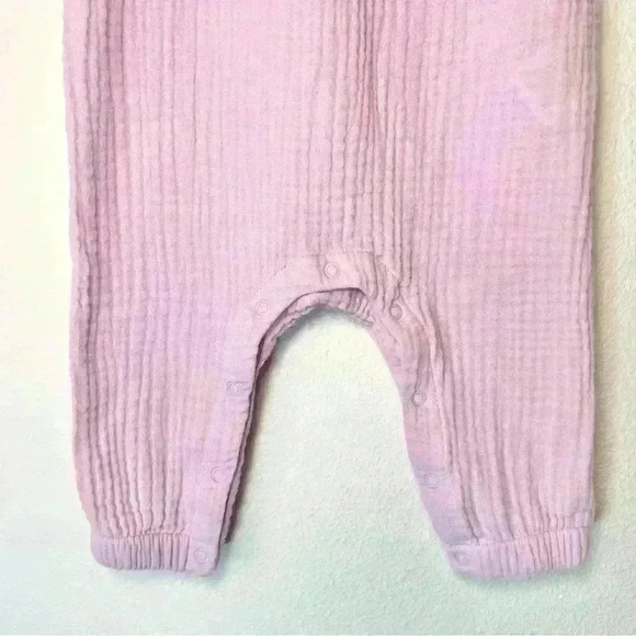 Cat & Jack Baby Gauze Bunny Romper Size 3-6 Months - Picture 4 of 10